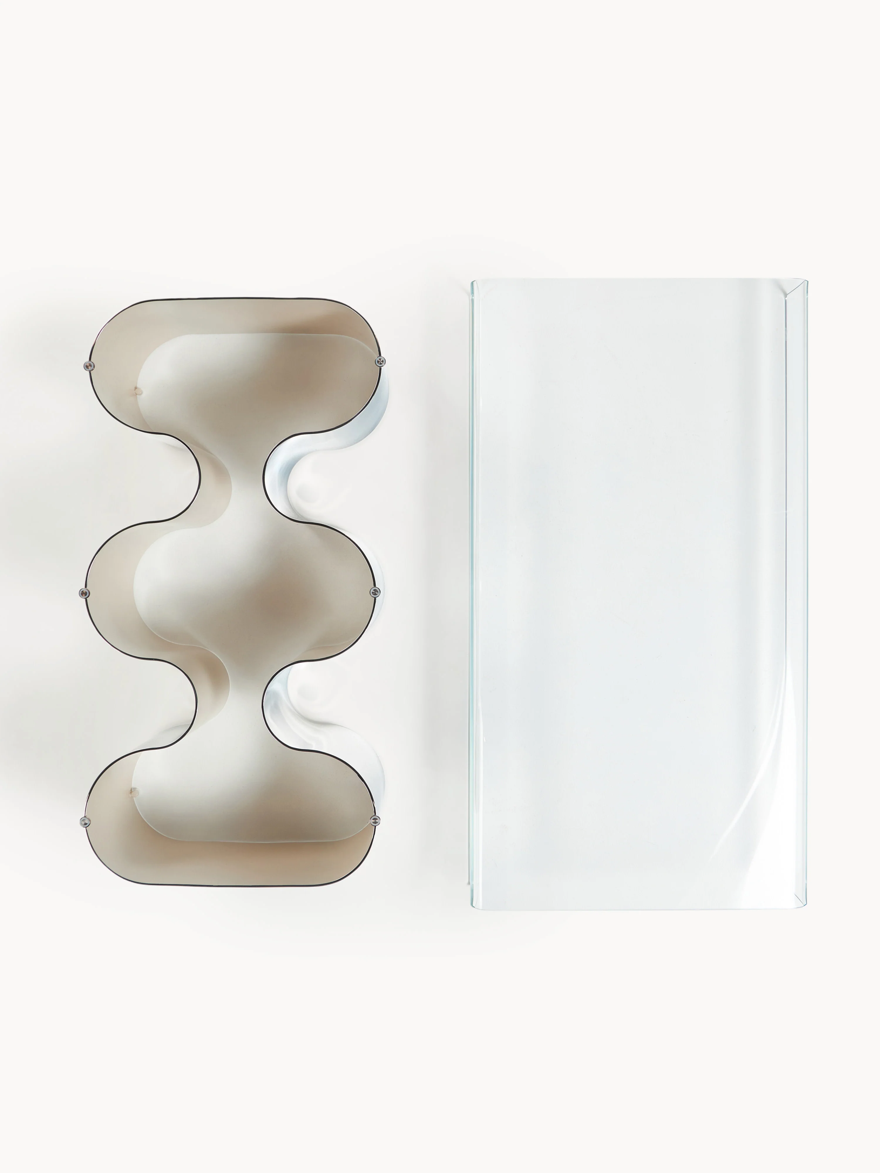 Salontafel Jouri met glazen tafelblad
