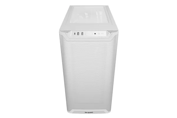 be quiet! Pure Base 501 LX - Midi-tårn - ATX - sidepanel med vindue (hærdet glas) - ingen strømforsyning (ATX / PS/2) - hvid - USB/Lyd