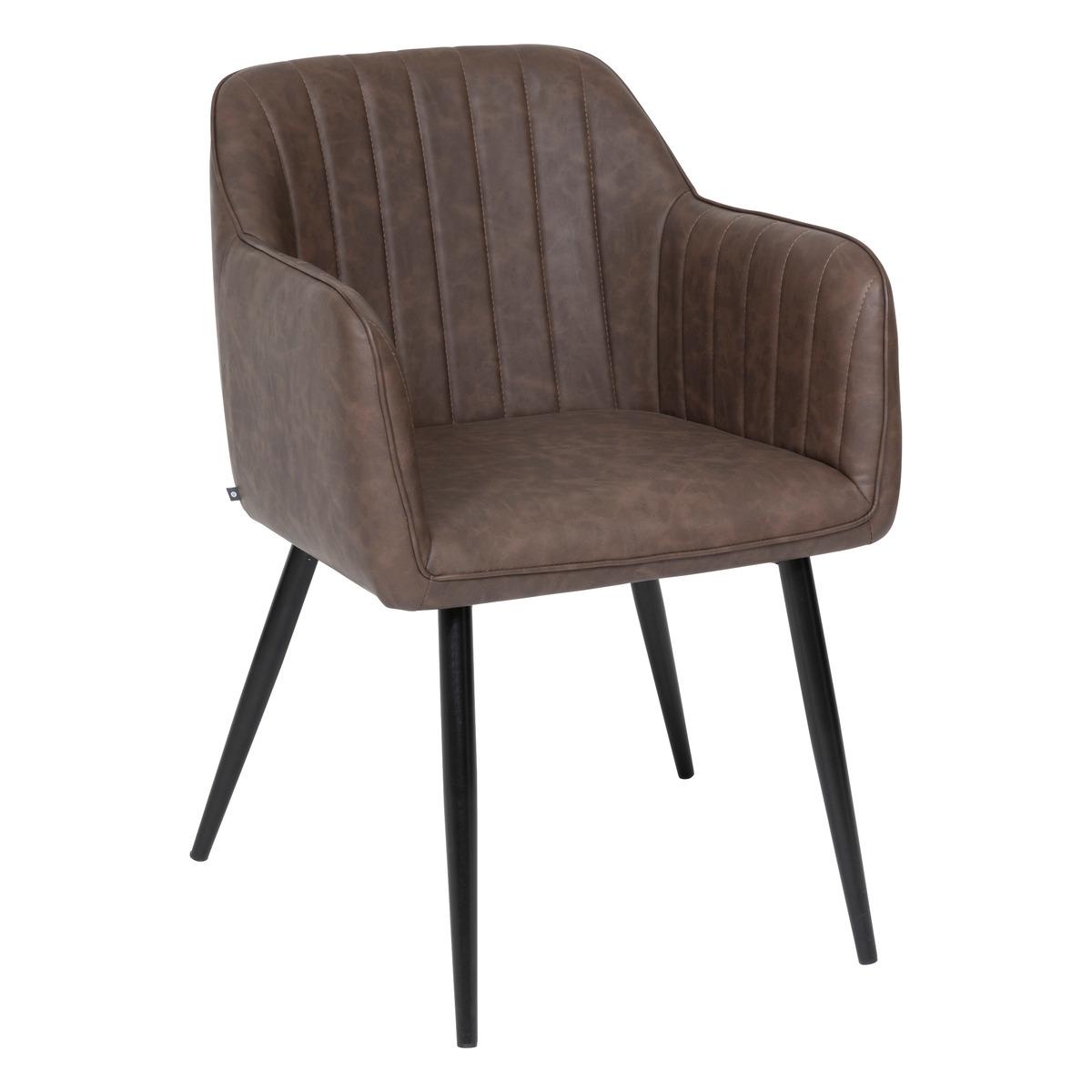 FAUTEUIL A DINER VISOCA MARRON