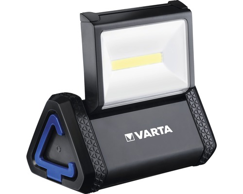 Varta LED werklamp/zaklamp, 22 m lichtbereik, COB LED, incl. 3x AA batterijen, IP54, WORK FLEX AREA LIGHT, zwart