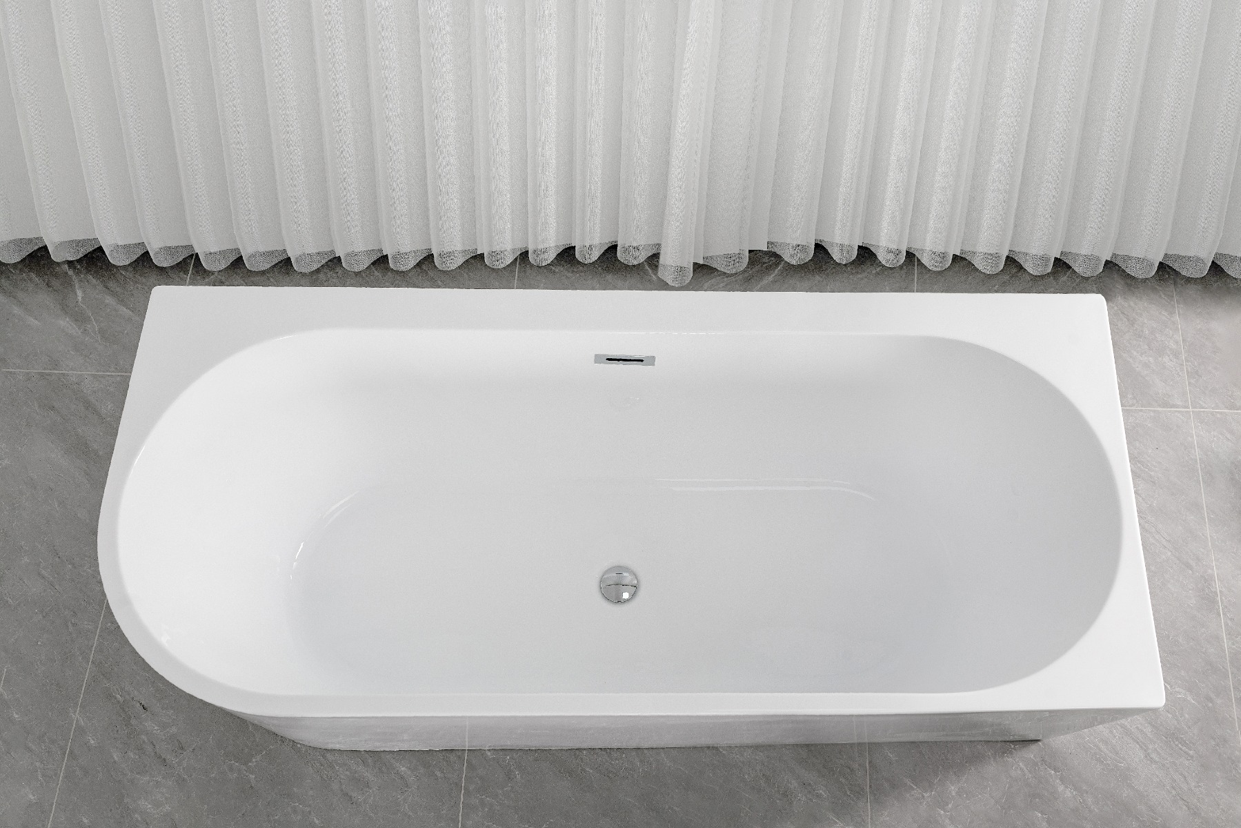 Badstuber Elise hoekbad rechts 180x80cm wit
