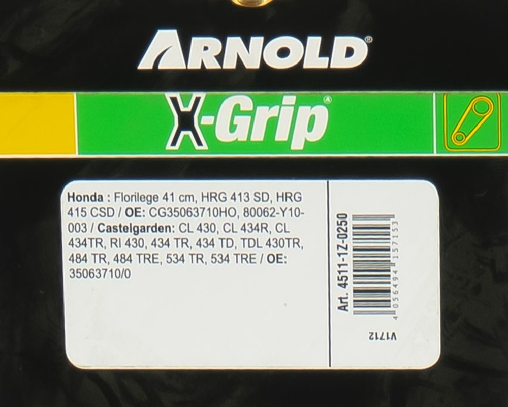Courroie trapézoïdale x-grip v de type z 25