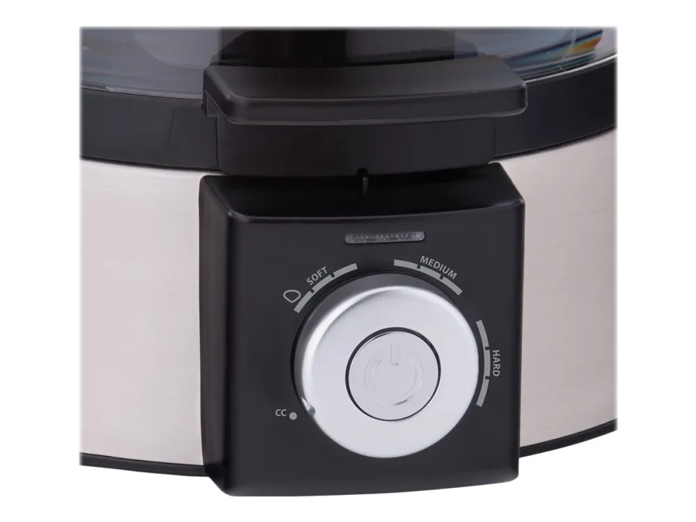 Cloer 6070 - Æggekoger - 435 W - rustfrit stål/sort