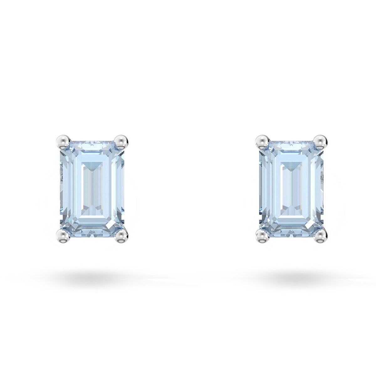 Boucles d'oreilles clous Swarovski Stilla bleues