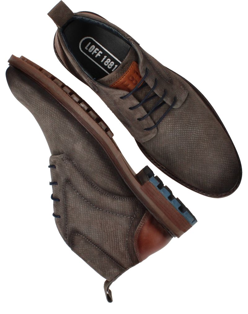 LOFF 1881 Veterschoenen Grijs Heren