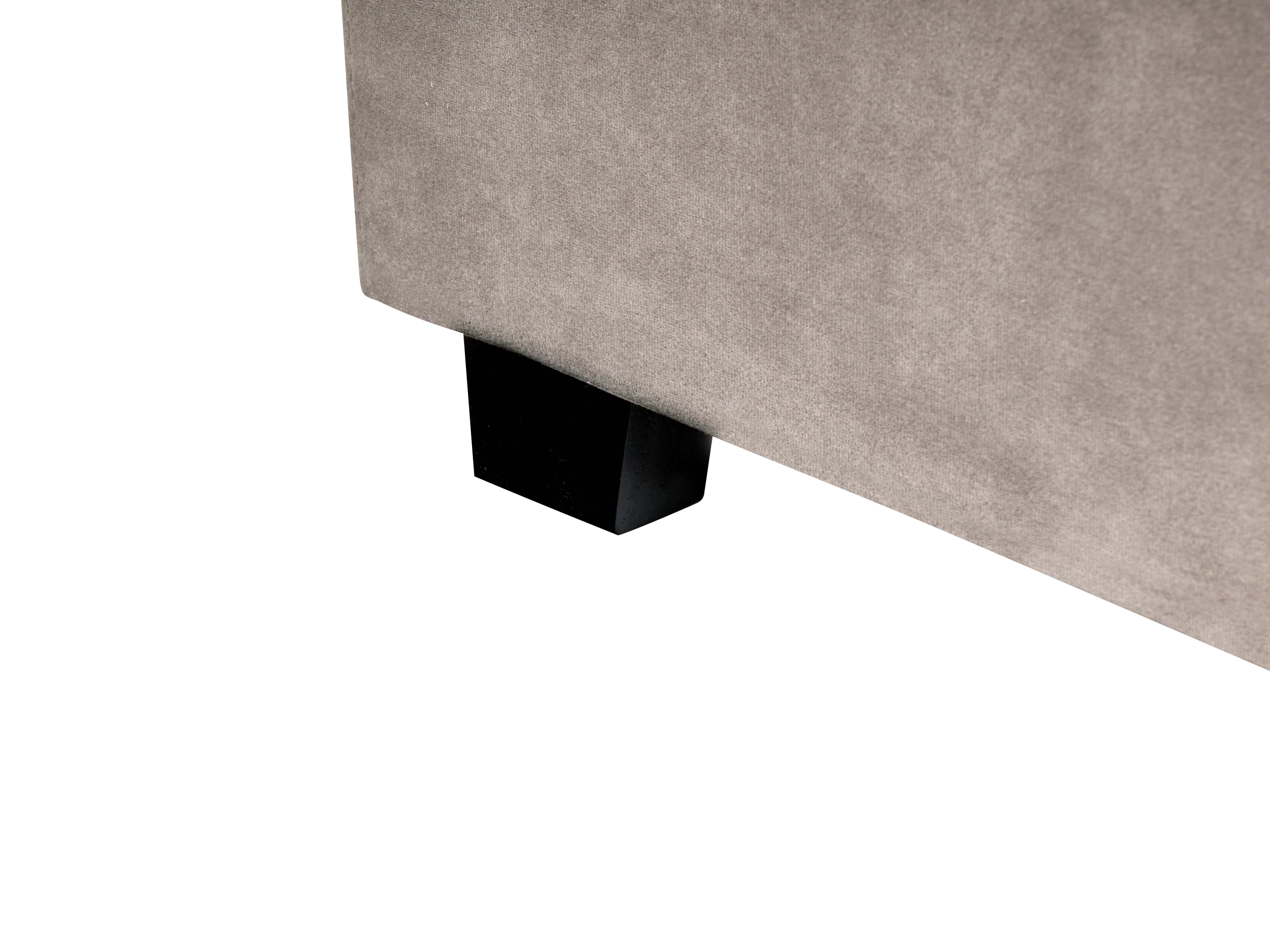 Waterbed Fluweel VINCENNES 180 x 200 cm Taupe