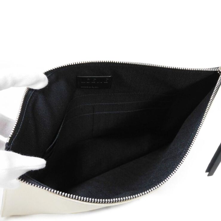 Loewe Vintage Loewe Clutch White