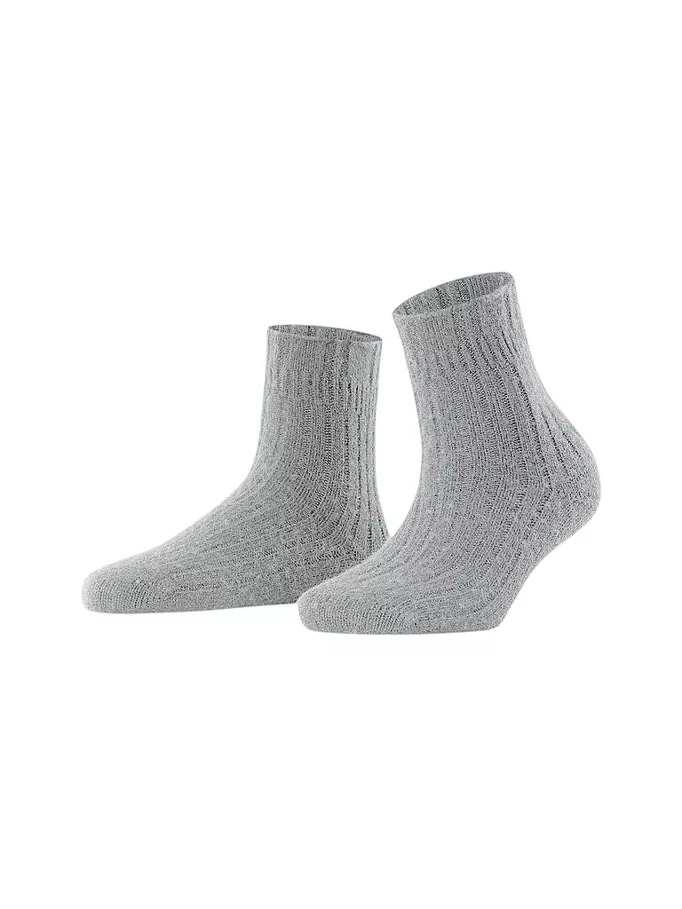 FALKE Socken BEDSOCK RIB  silber
