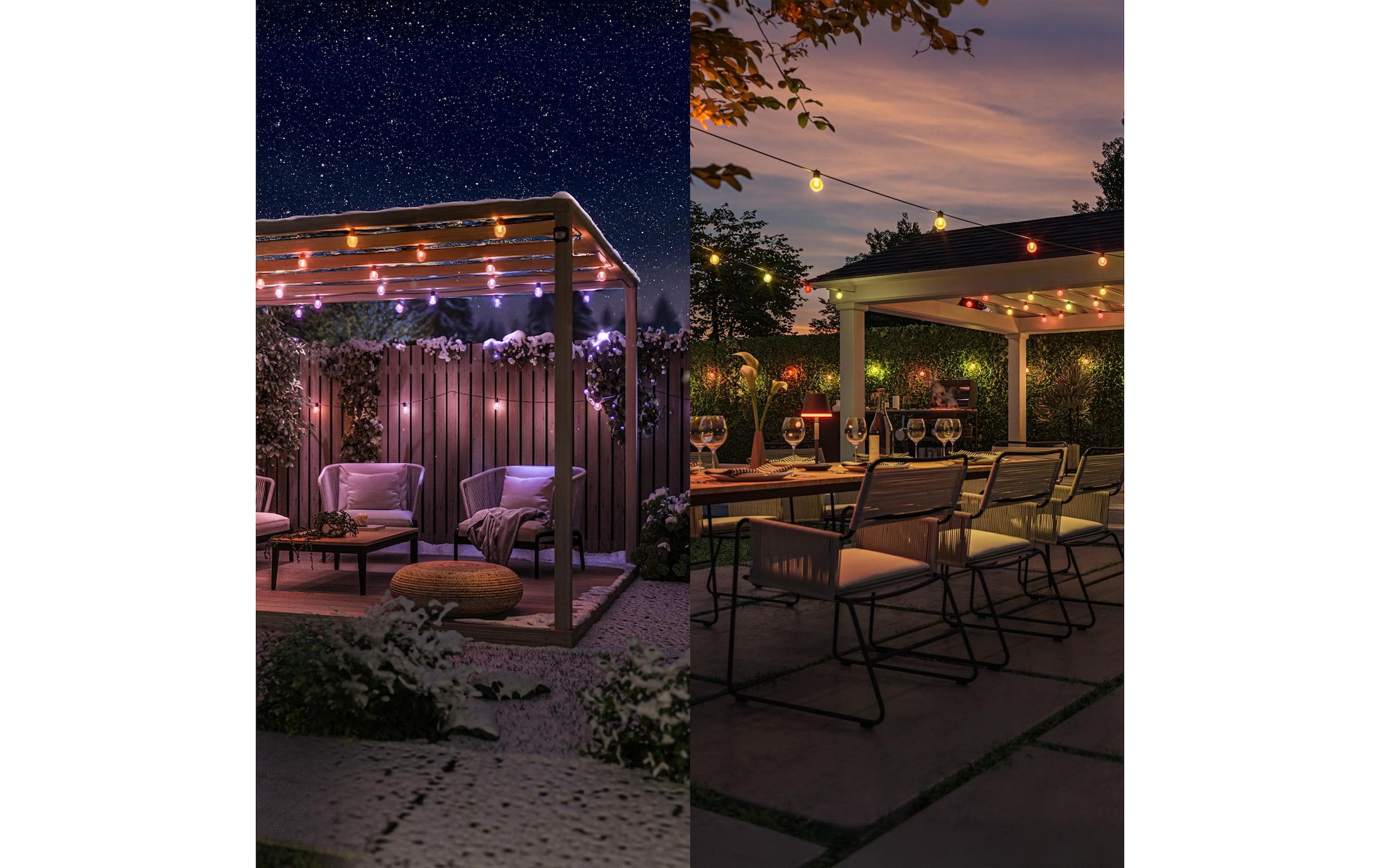 Philips Hue LED-Lichterkette »Festavia Globe Outdoor 14 m CH«