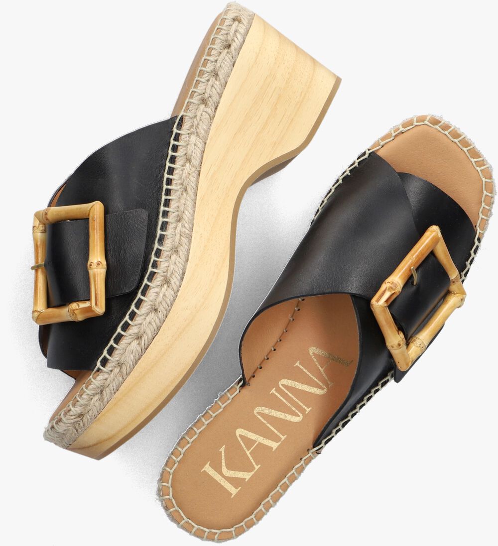 KANNA zwarte kanna slippers 23059
