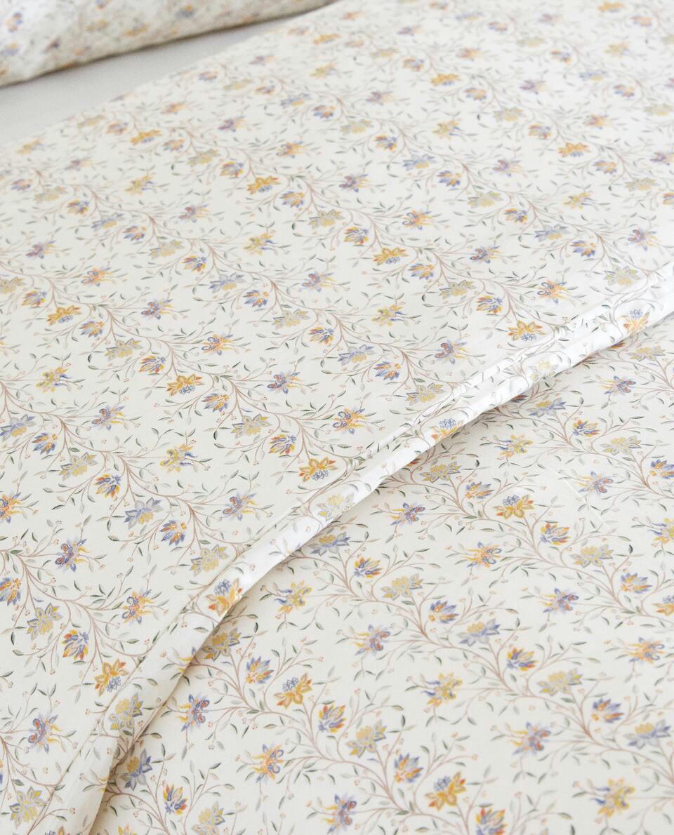 CAPA DE EDREDOM COM ESTAMPA FLORAL MINI