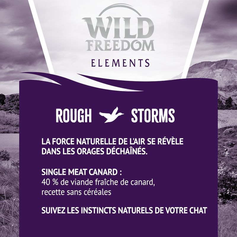 Wild Freedom Adult Rough Storms canard, sans céréales