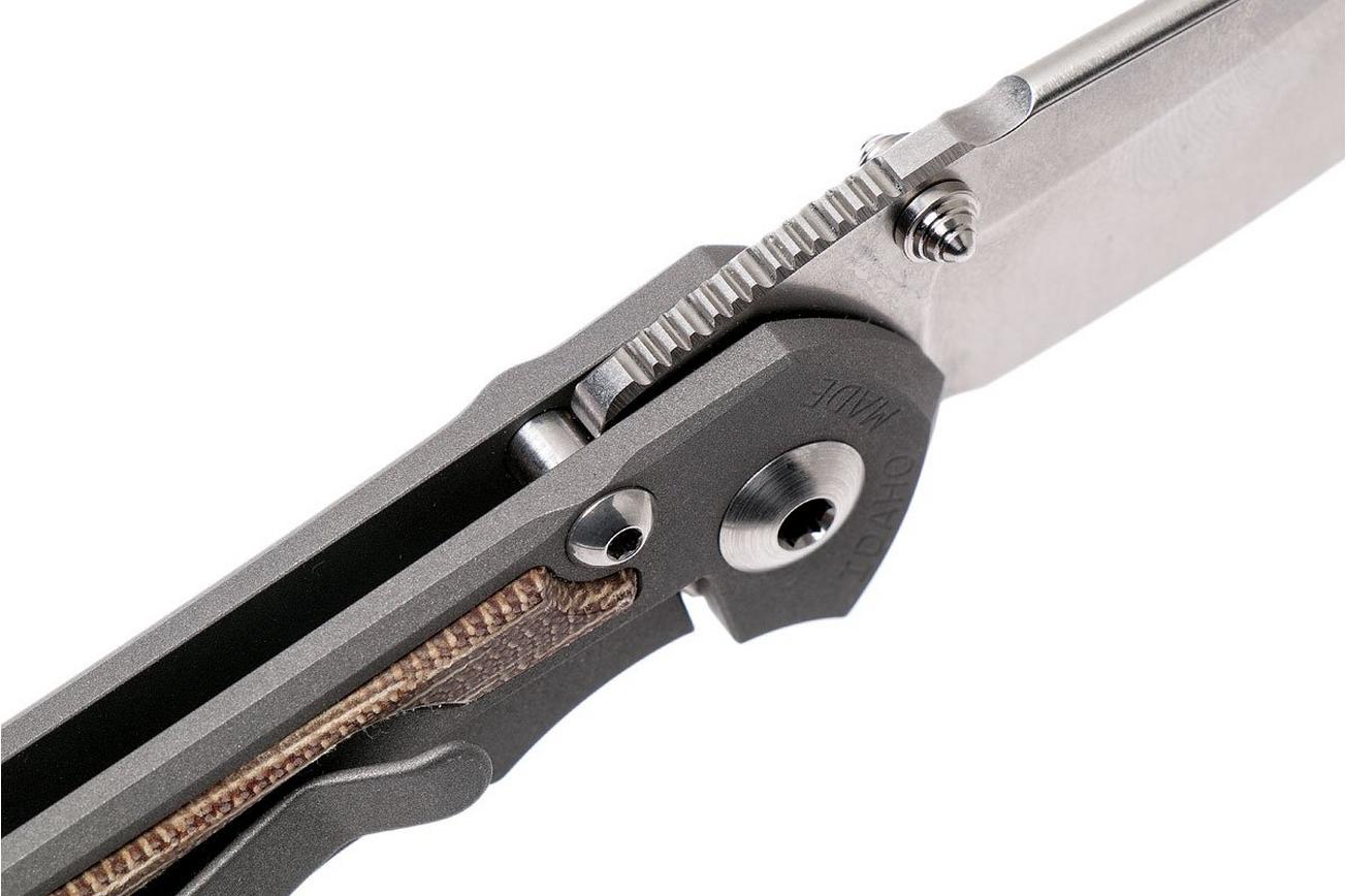 Chris Reeve Small Inkosi Insingo Natural Micarta Inlays SIN-1030 zakmes