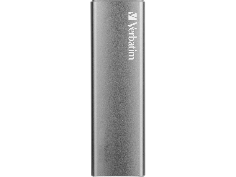 Verbatim Externe SSD VX500 2000 GB Tragbare SSD mit 2 TB, USB 3.2 Gen 2 und Aluminiumgehäuse in Space Grau