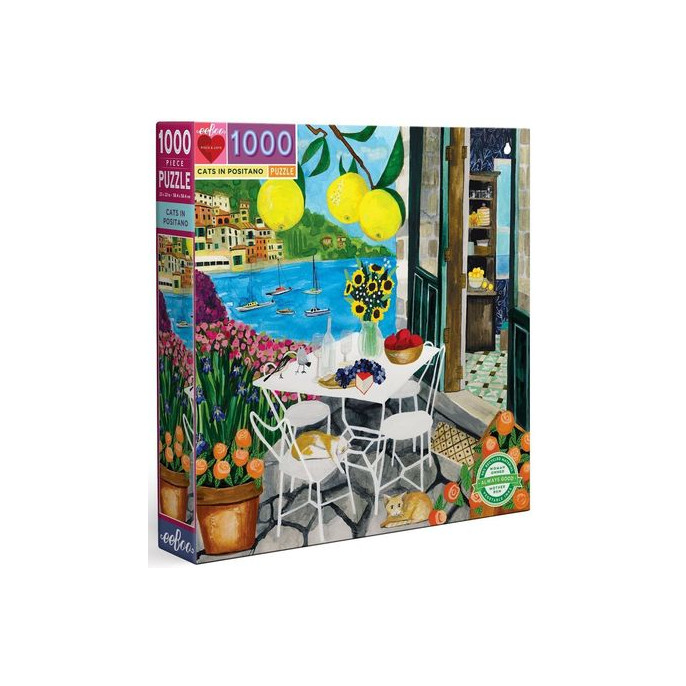 Puzzle : 1000 pièces - Cats in Positano