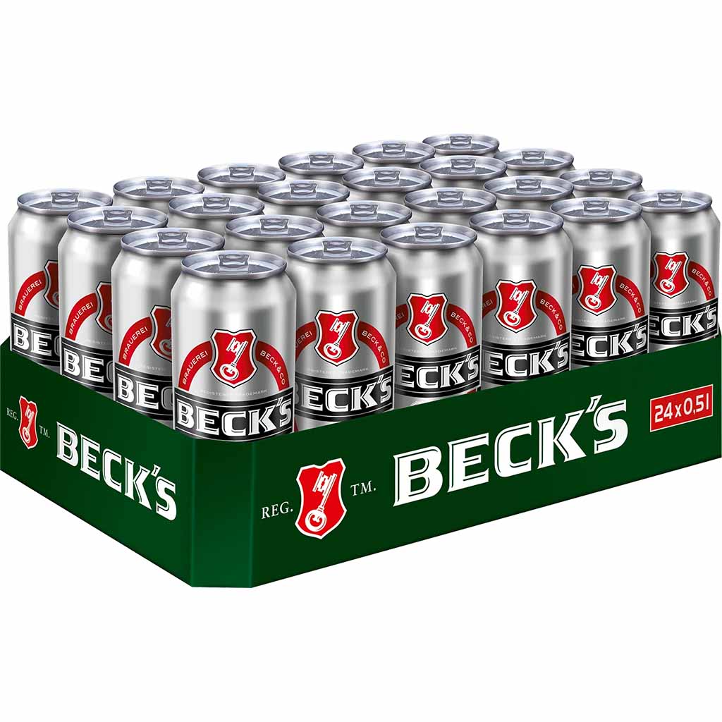 24x BECKS Pils Dosen je 0,5L =12L MHD:30.11.25