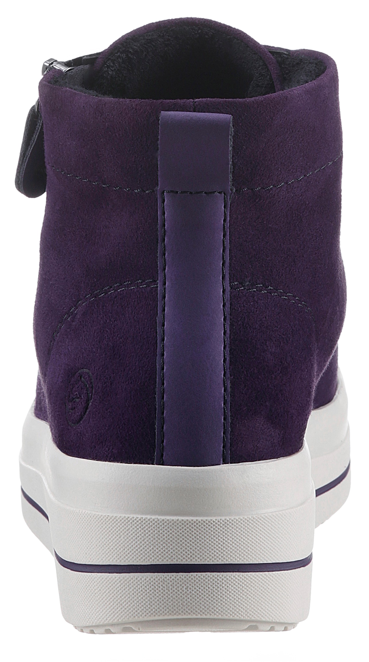 Remonte Plateausneaker »Elisabeth Hurley-Collection«  , Freizeitschuh, High-Top-Sneaker, Schnürer, seitlicher Reissverschluss