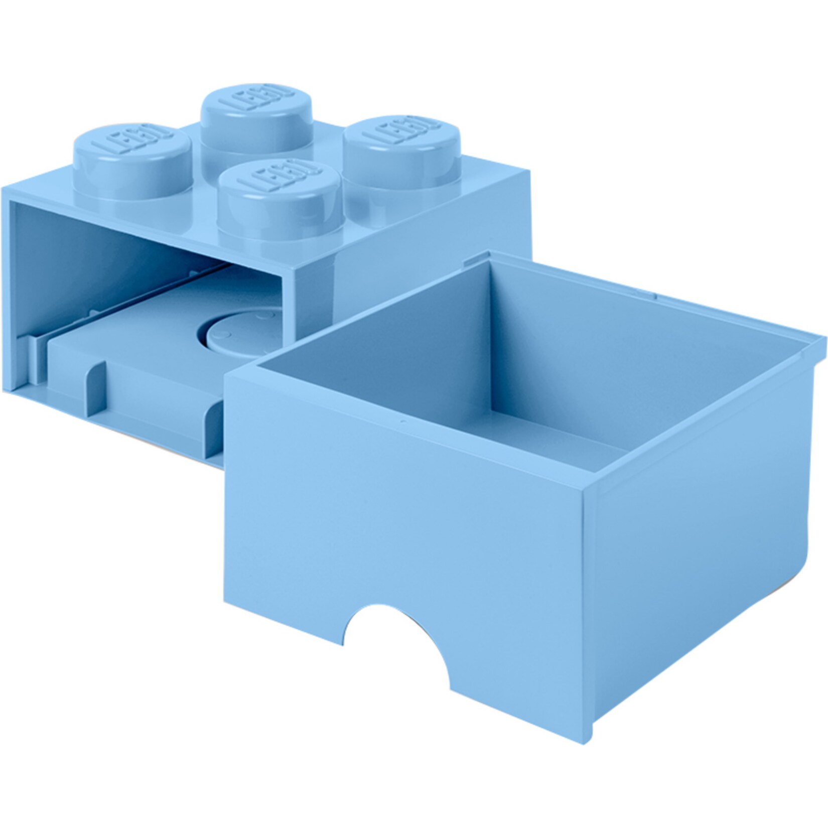 Room Copenhagen Aufbewahrungsbox LEGO Brick Drawer 4 hellblau