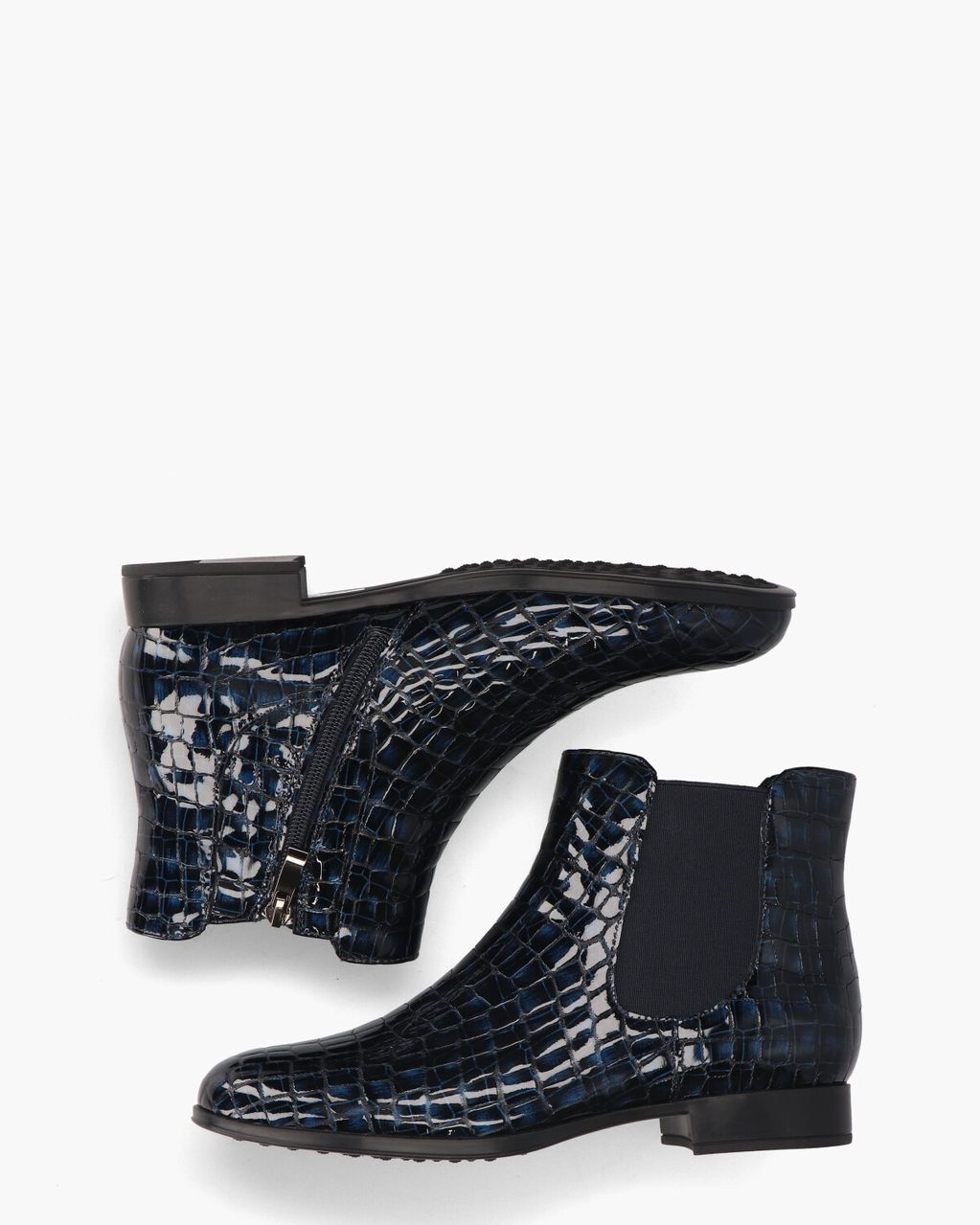 Di Lauro Valencia Donkerblauw Dames Enkelboots