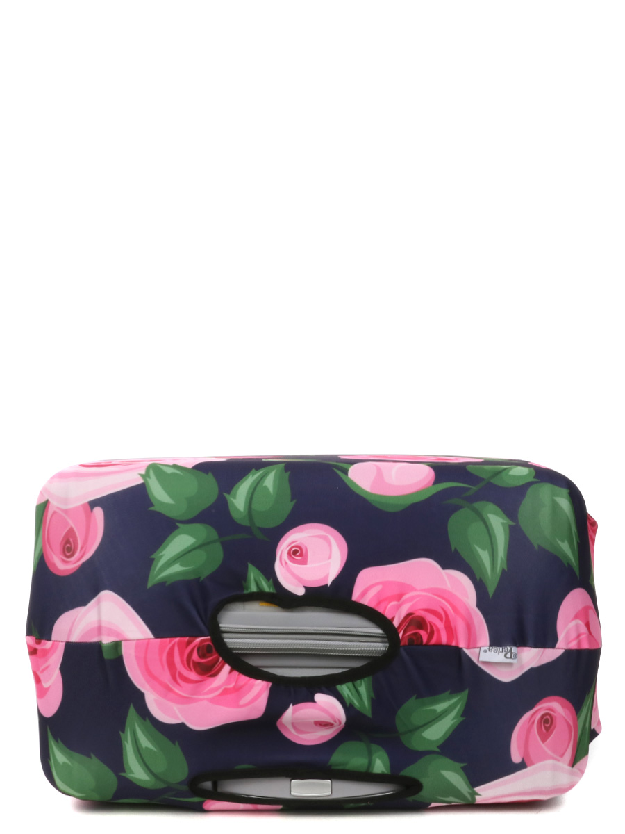 Housse de valise Periea Purple with Pink Roses L