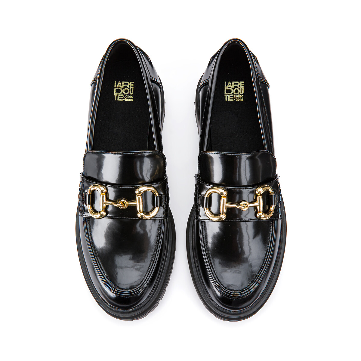 COLEÇÕES LA REDOUTE PLUS<br>Mocassins com detalhes em relevo e sola ranhurada