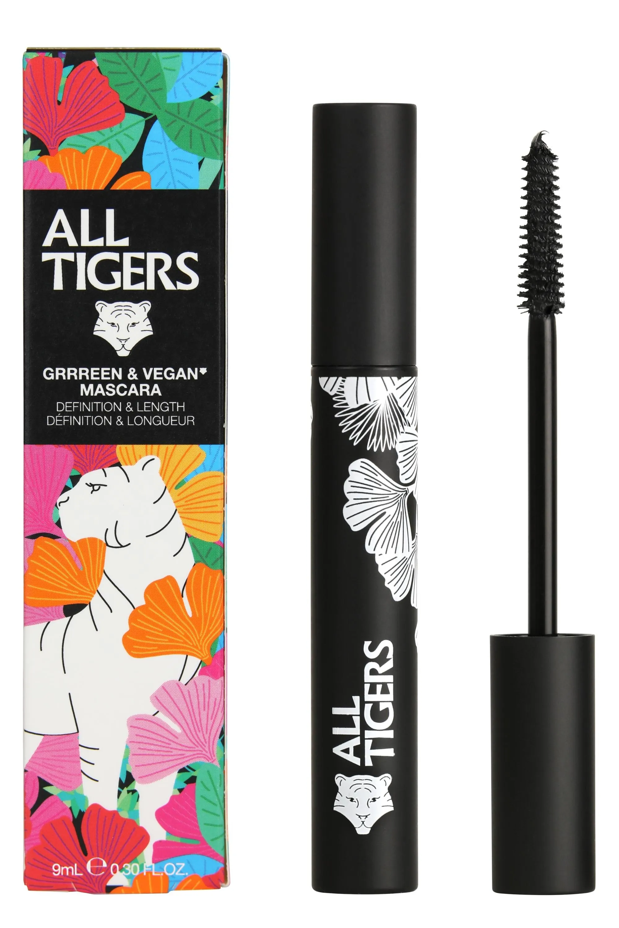 All Tigers Mascara noir Définition & Longueur naturel & vegan-9 ml