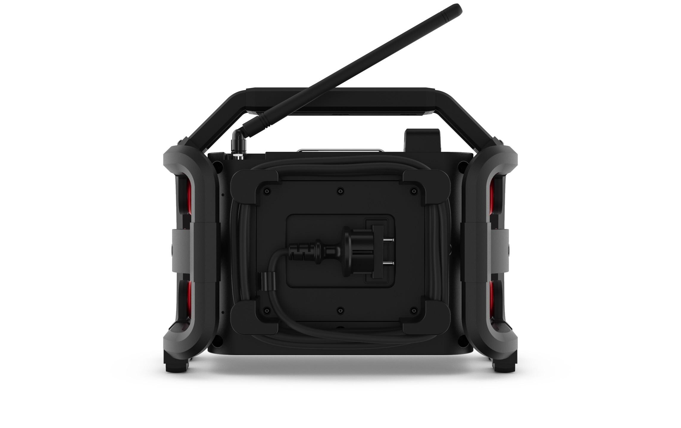Baustellenradio ROCKPRO Schwarz<br>Vielseitiges Baustellenradio mit besten technischen Voraussetzungen