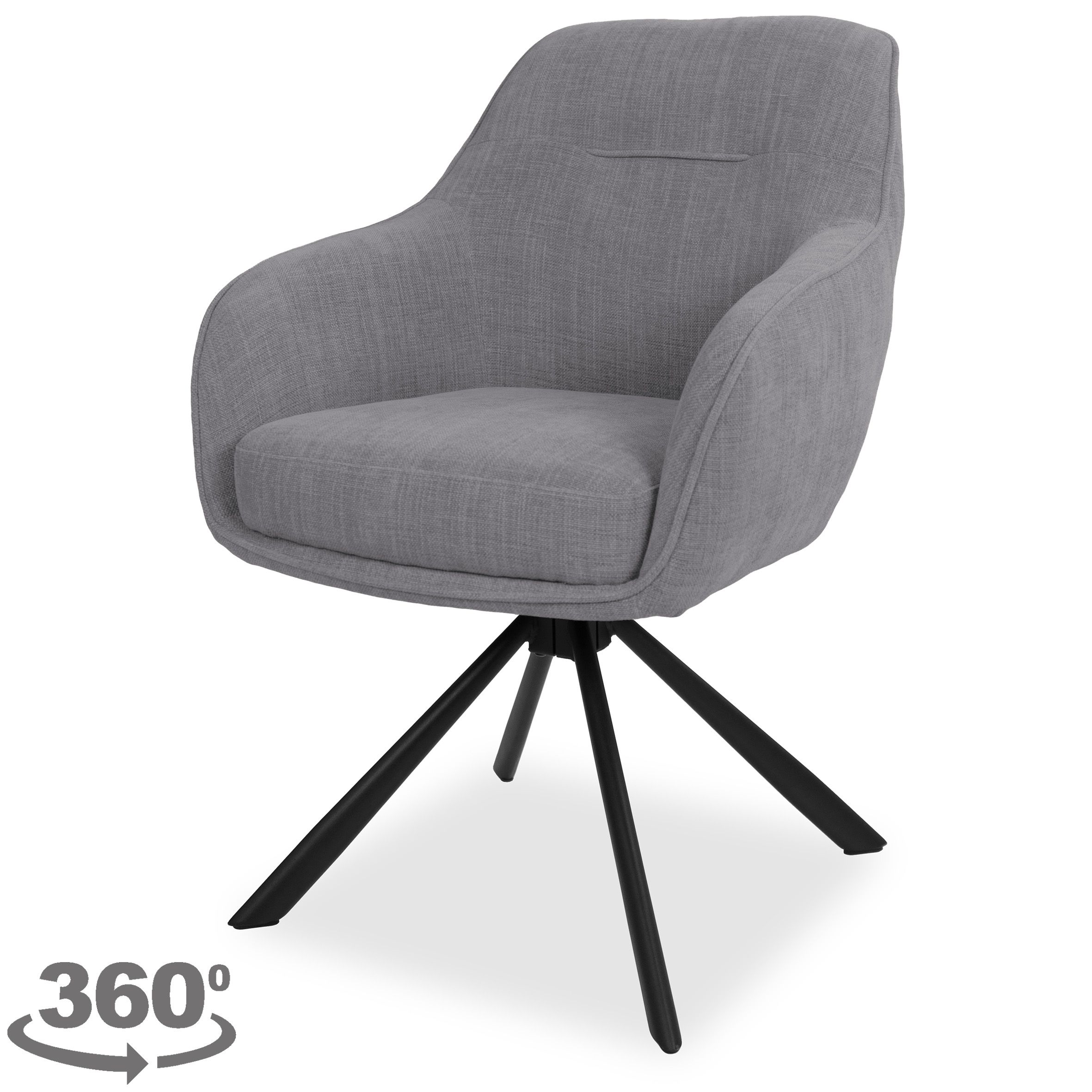 Eetkamerstoel Graphite Madie B60 x D63 x H88 cm