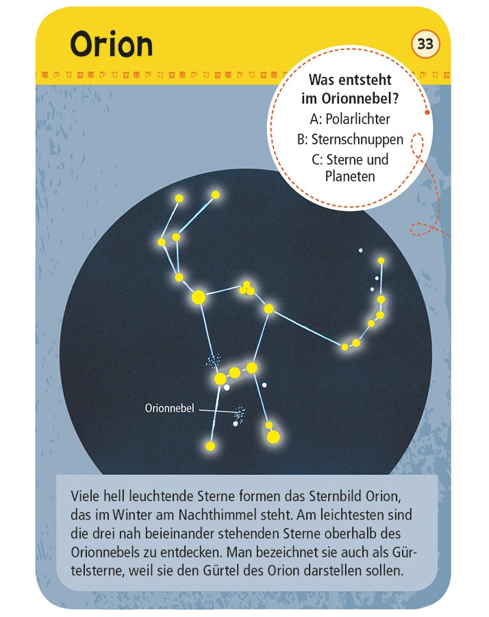 Kartenset – 50 STERNBILDER & PLANETEN – entdecken & bestimmen
