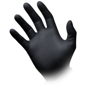 AMPRI Nitril Einweg Handschuhe Pura Comfort L latexfrei schwarz, 100 Stück