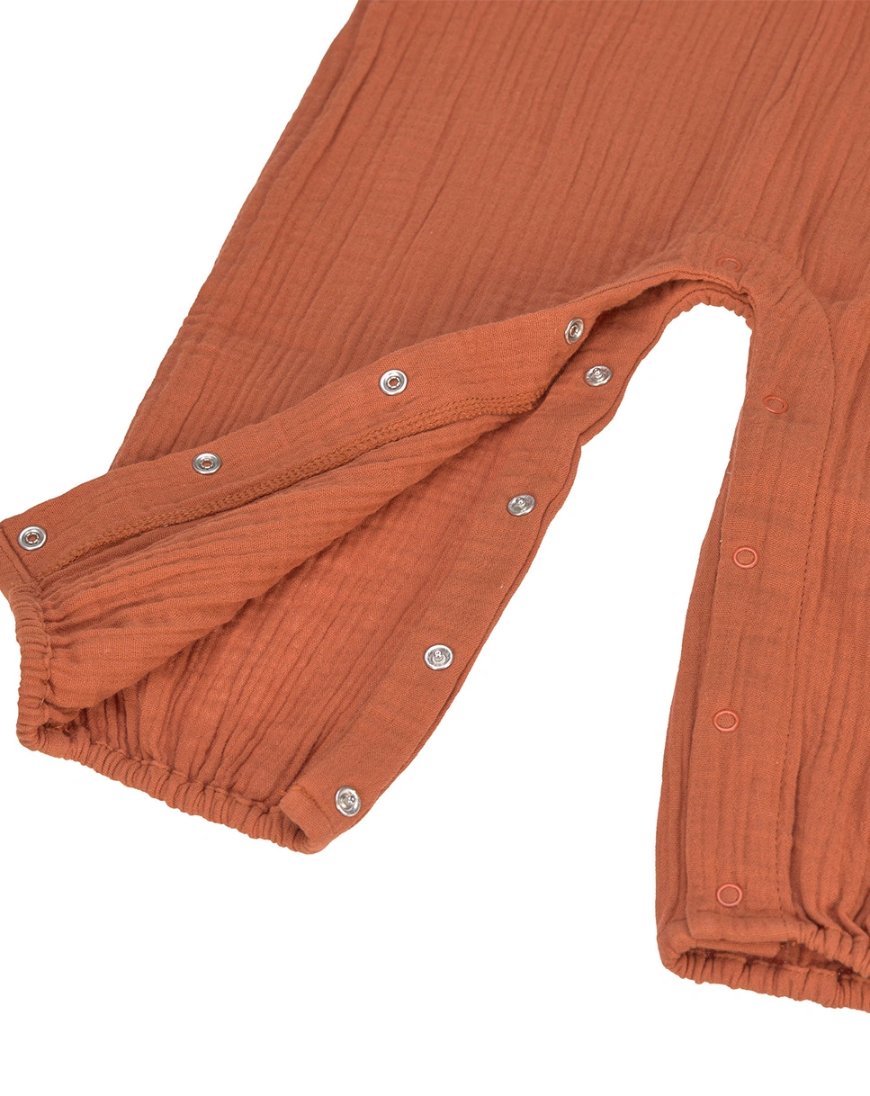 Strampler COZY MUSLIN ohne Fuß in rust
