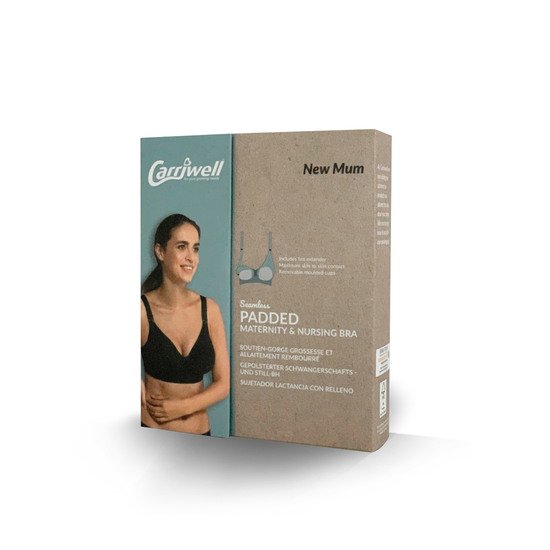 Soutien-gorge allaitement rembourré sans couture    Noir        S   de               Carriwell