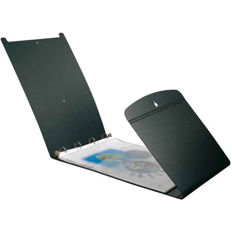 Classeur de présentation 4 anneaux plastifié Exacompta Exashow A3 - Dos 4 cm noir