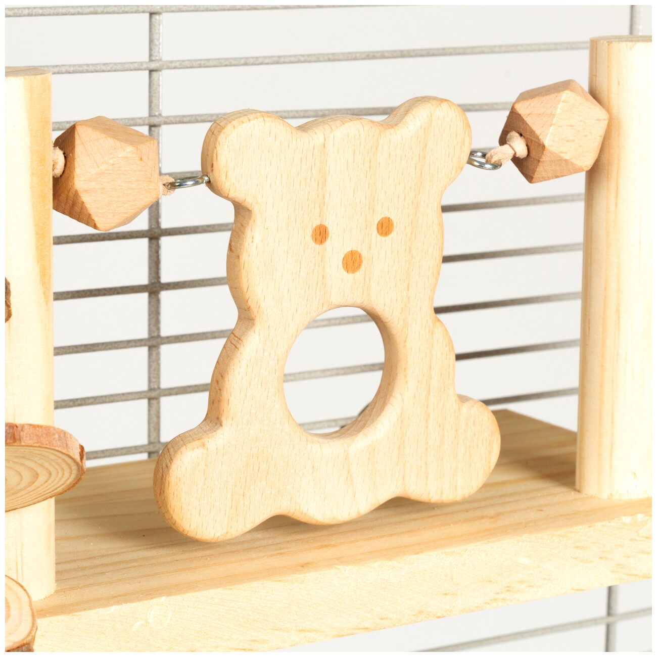 HappyBird Vogelspielzeug Bearie Swing Käfigwand