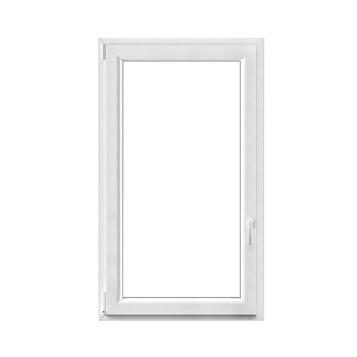 Fenêtre PVC 1 vantail oscillo-battant GoodHome blanc - l.80 x h.135 cm, tirant gauche