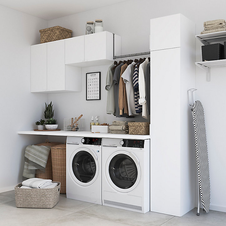 Caisson blanc GoodHome Atomia H. 37,5 x L. 37,5 x P. 45 cm