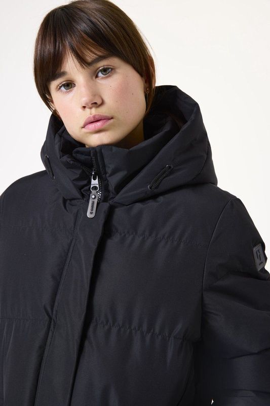 GARCIA - Gewatteerde Puffer - Zwart - Meisjes Jas