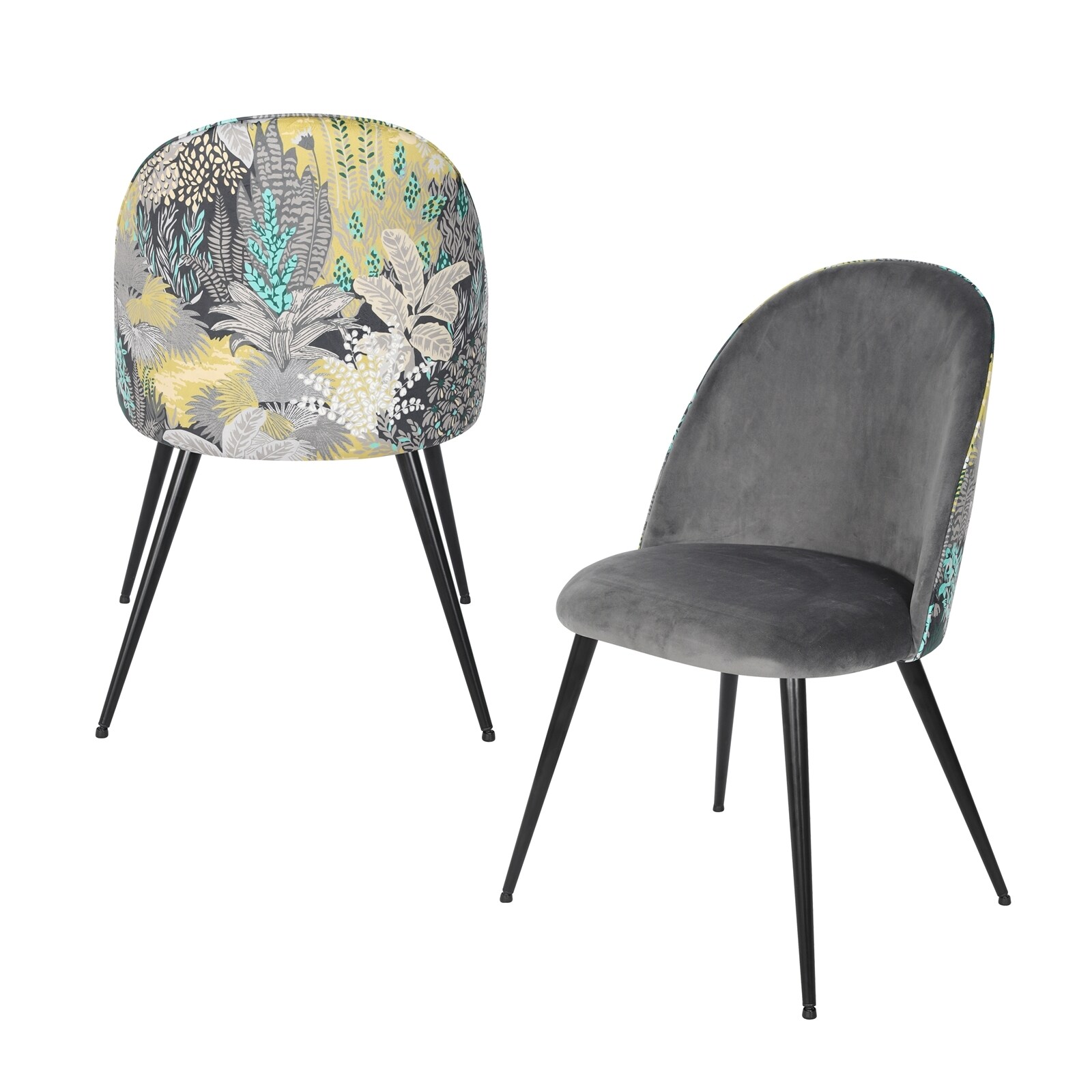 HTI-Living Stuhl Tampa Dreamy Forest Grau