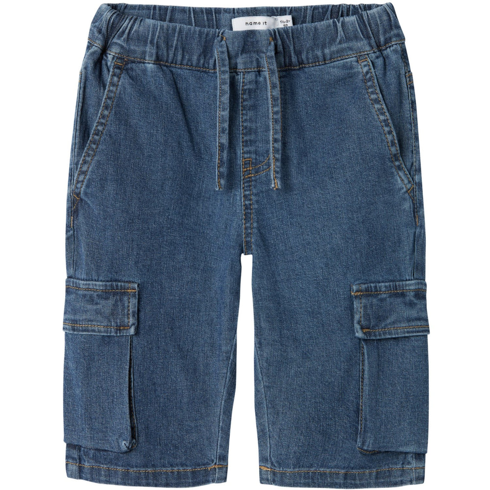 Køb Name It Dark Blue Denim Ben Jogger Denim Knickers