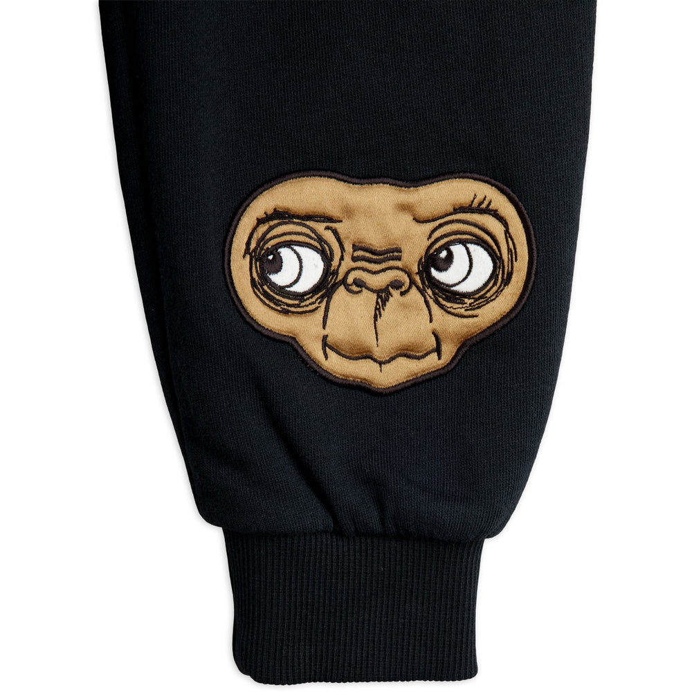 Køb Mini Rodini Black E.T Application Sweatpants