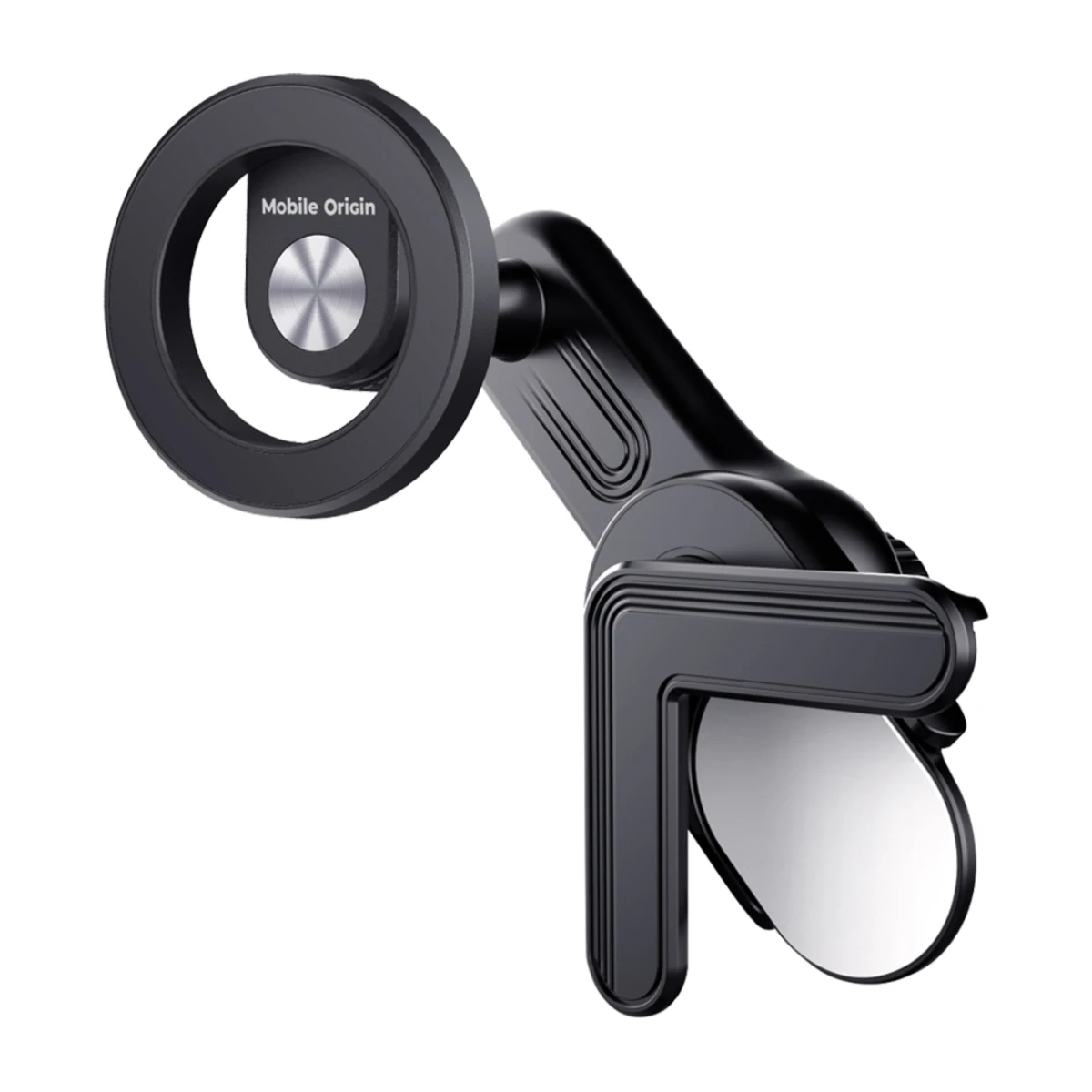 Universal Magnetische MagSafe Auto KFZ 360° Display Corner Smartphone Halterung inkl. Magnet Ring - Schwarz