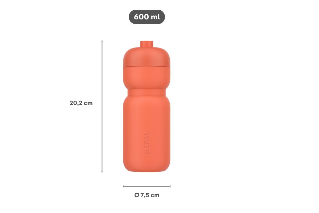 Mepal Sport Squeeze 600 ml bidon - Frost Blue