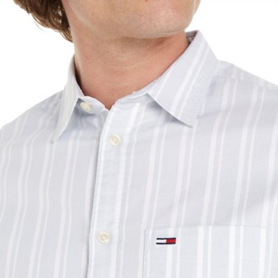 Chemise à manches longues homme Tjm Reg Oxford Stripe TOMMY HILFIGER