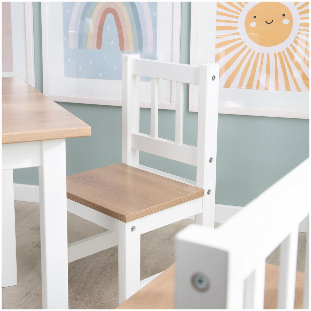 robaroba   Kindersitzgruppe Woody weiss
