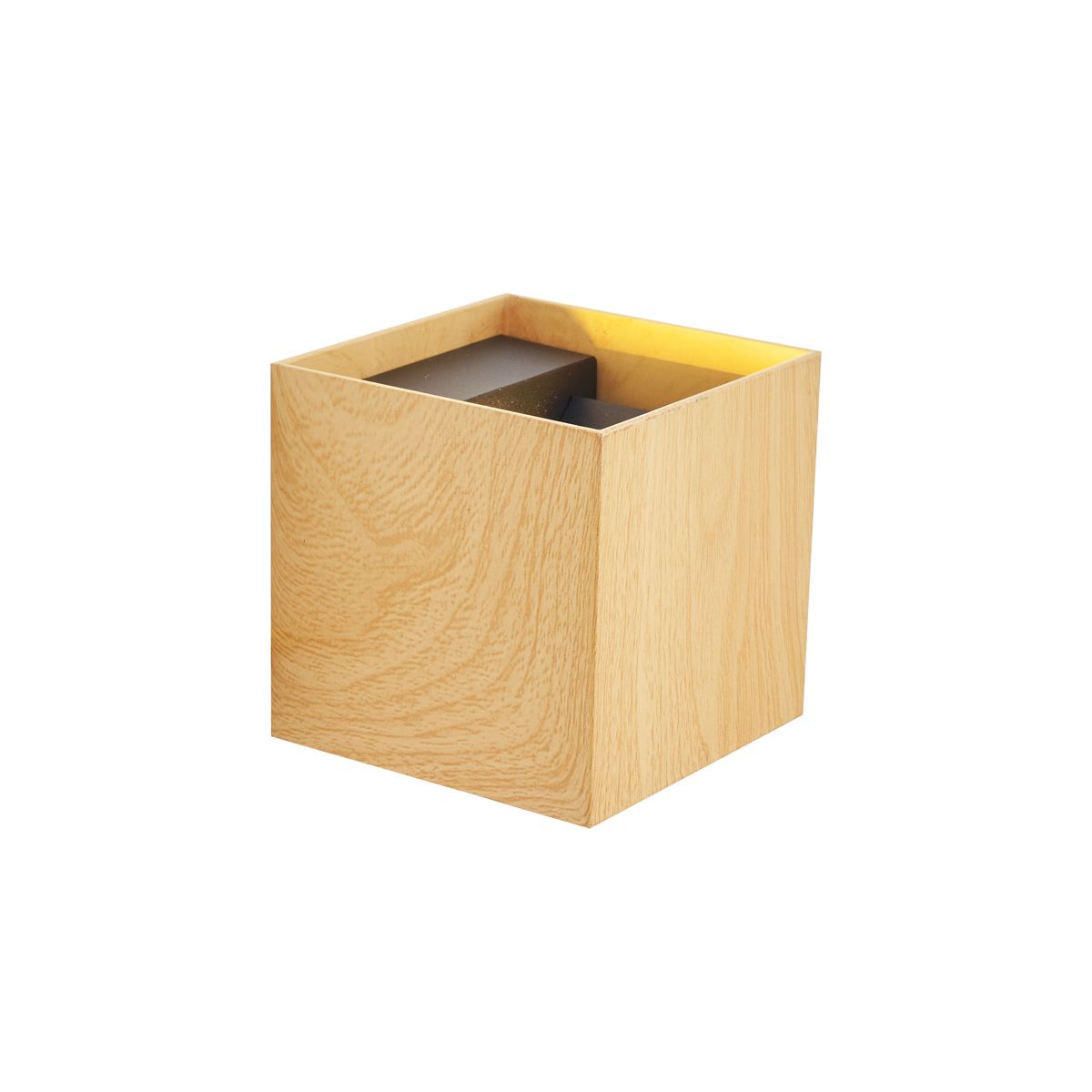 Scandinavische buiten wandlamp hout print incl. LED IP54 - Edwin