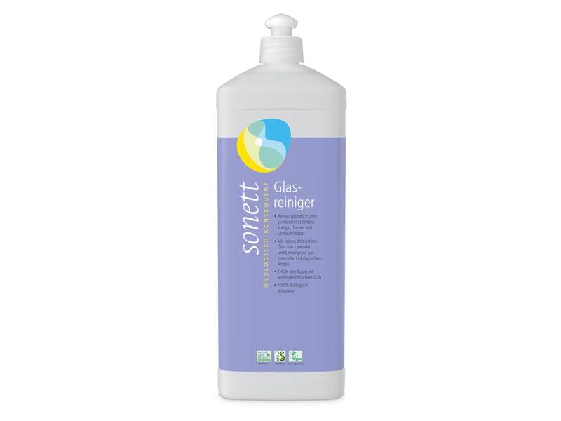 Sonett Glasreiniger 1 l Ökologischer Reiniger für Glasoberflächen