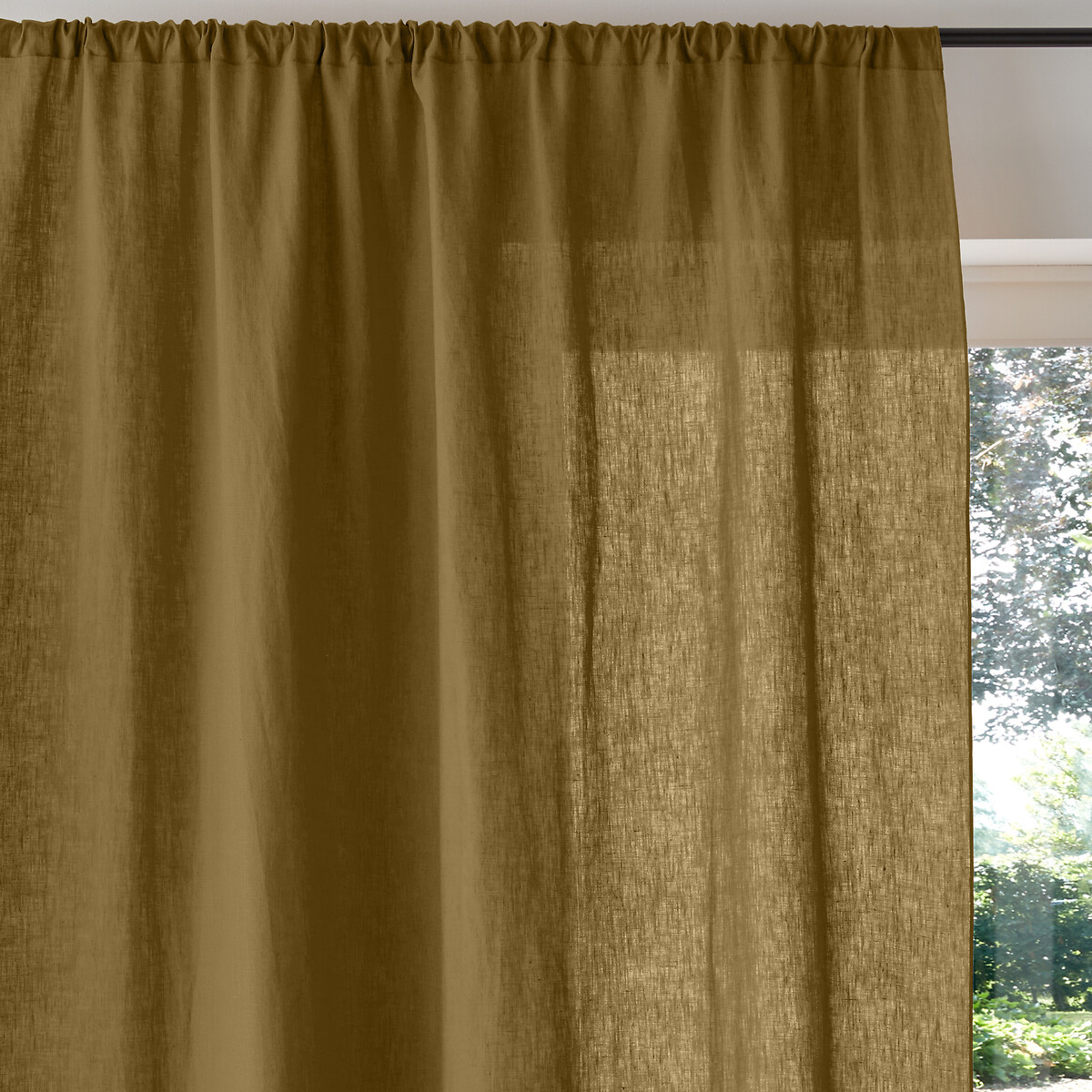 LA REDOUTE INTERIEURS<br>Painel de cortina em linho lavado, Onega