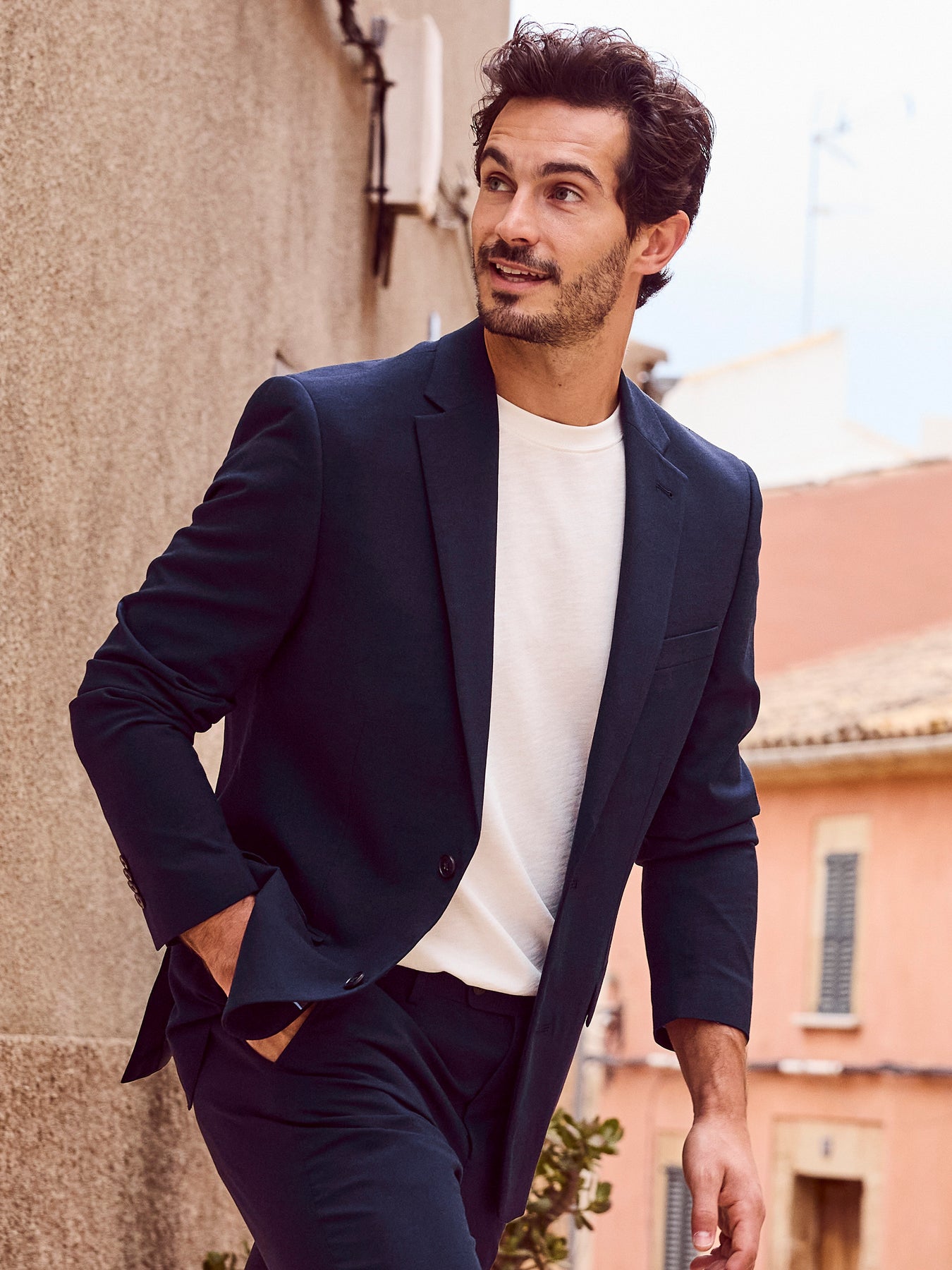 Herren Anzug-Sakko mit Stretchanteil, bequeme Passform