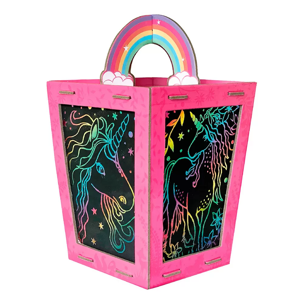 BOX CANDIY Scratch Art Lantern - Totally Twilight Unicorns - 1 stk