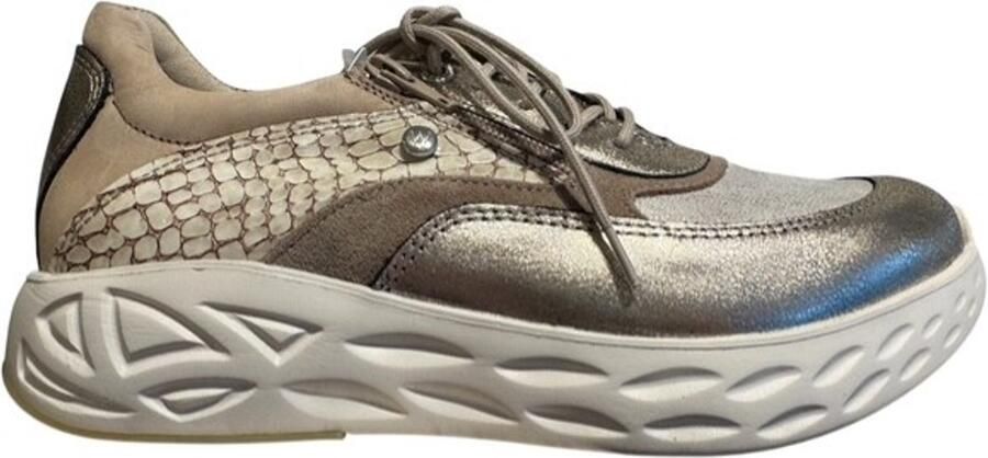 Wolky 0570390-144 dames veterschoenen sportief metallic